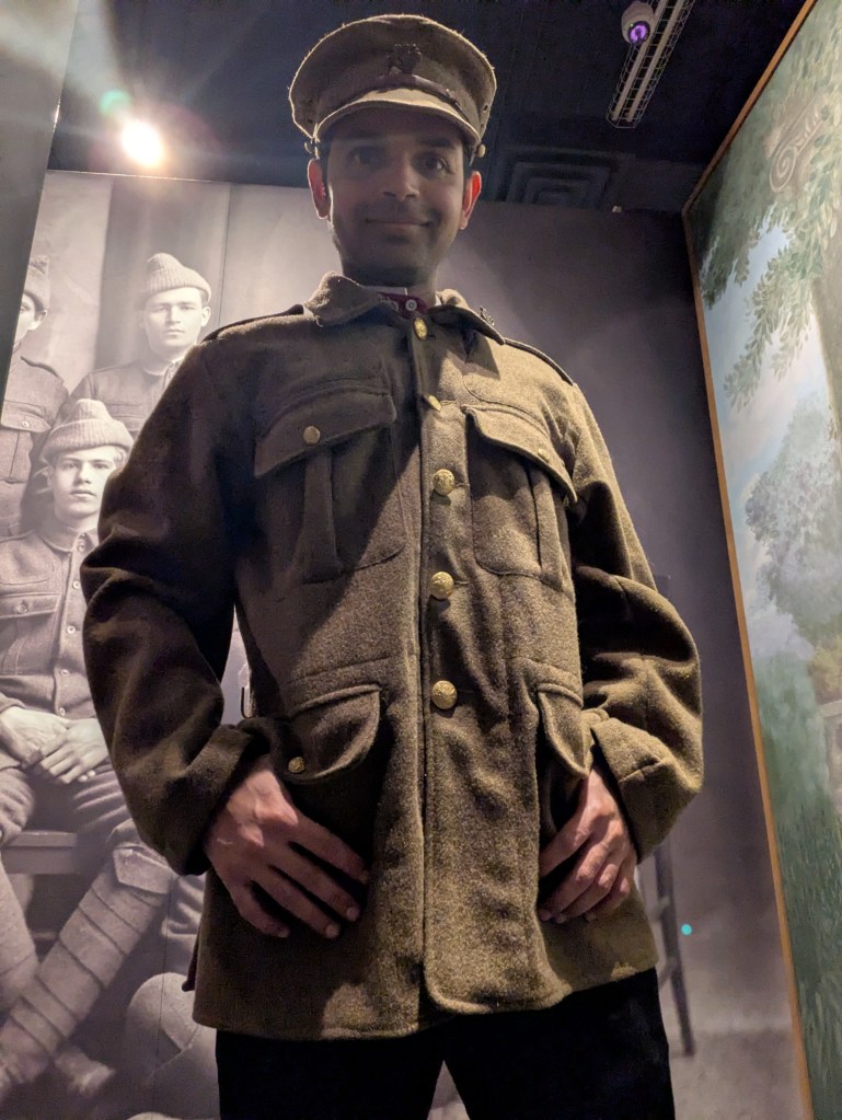 Trying WWI clothes