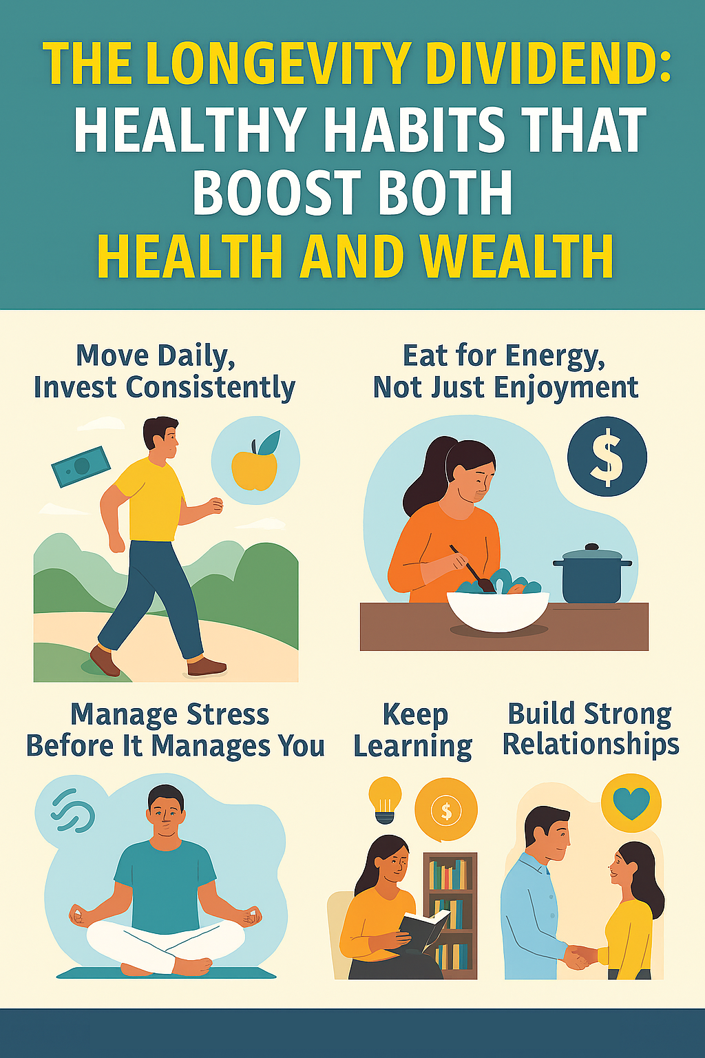 The Longevity Dividend: Healthy Habits That Boost Both Health and&nbsp;Wealth