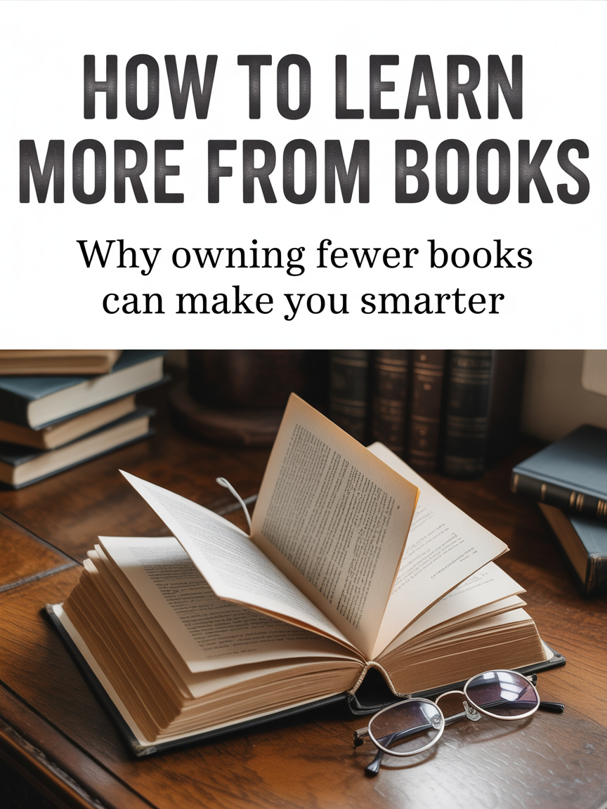 How to Learn More From Books: Why Owning Fewer Books Can Make You&nbsp;Smarter