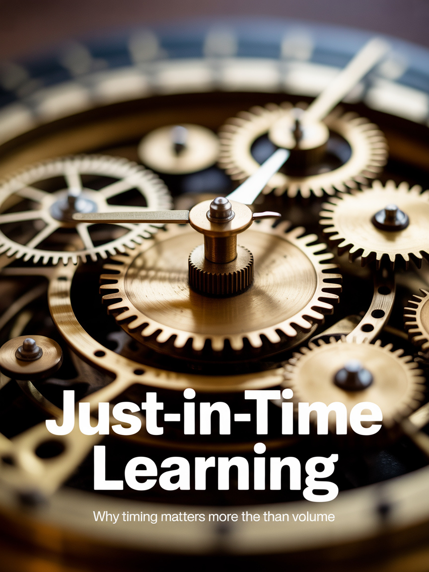 Just-in-time learning: Why timing matters more than&nbsp;volume