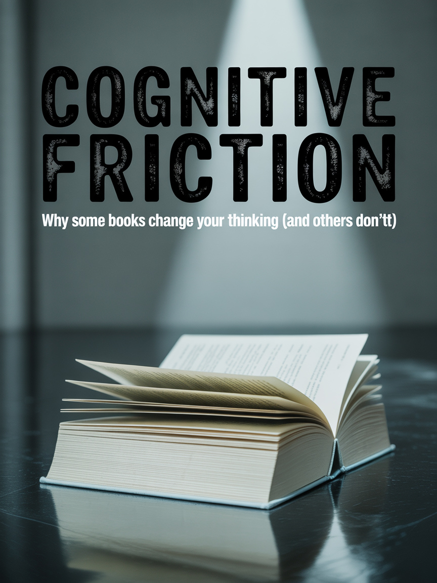 Cognitive Friction: Why Some Books Change Your Thinking (and Others&nbsp;Don’t)