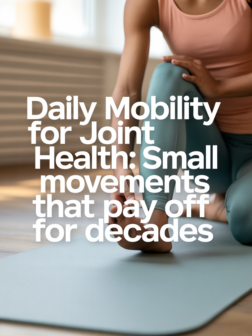 Daily mobility for joint health: Small movements that pay off for&nbsp;decades