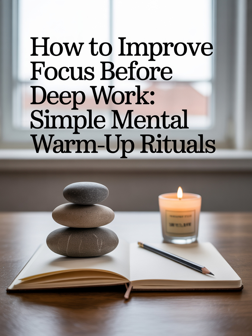 How to Improve Focus Before Deep Work: Simple Mental Warm-Up&nbsp;Rituals