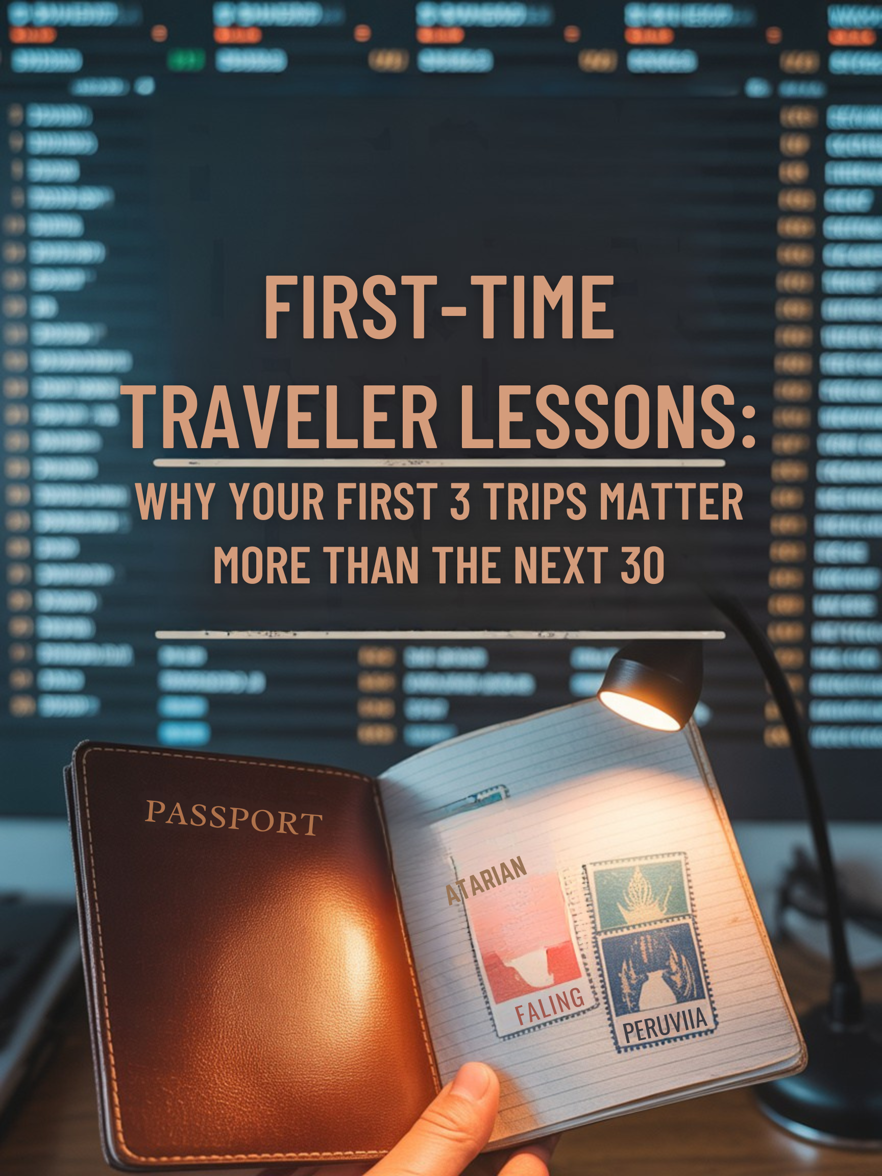 First-Time Traveler Lessons: Why Your First 3 Trips Matter More Than the Next&nbsp;30