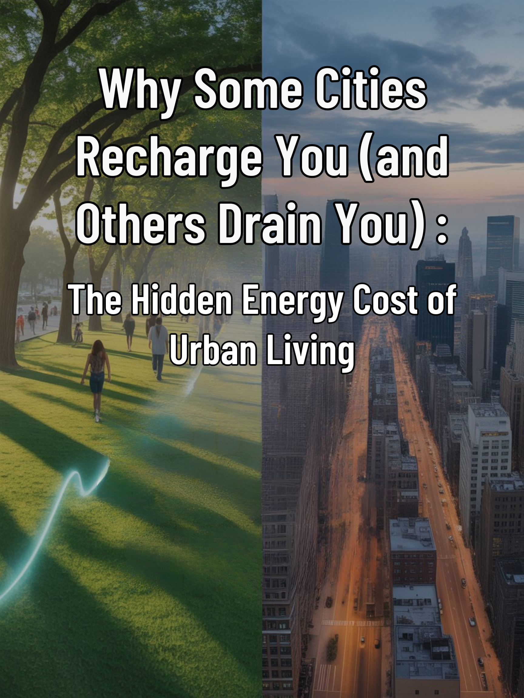 Why Some Cities Recharge You (and Others Drain You): The Hidden Energy Cost of Urban&nbsp;Living