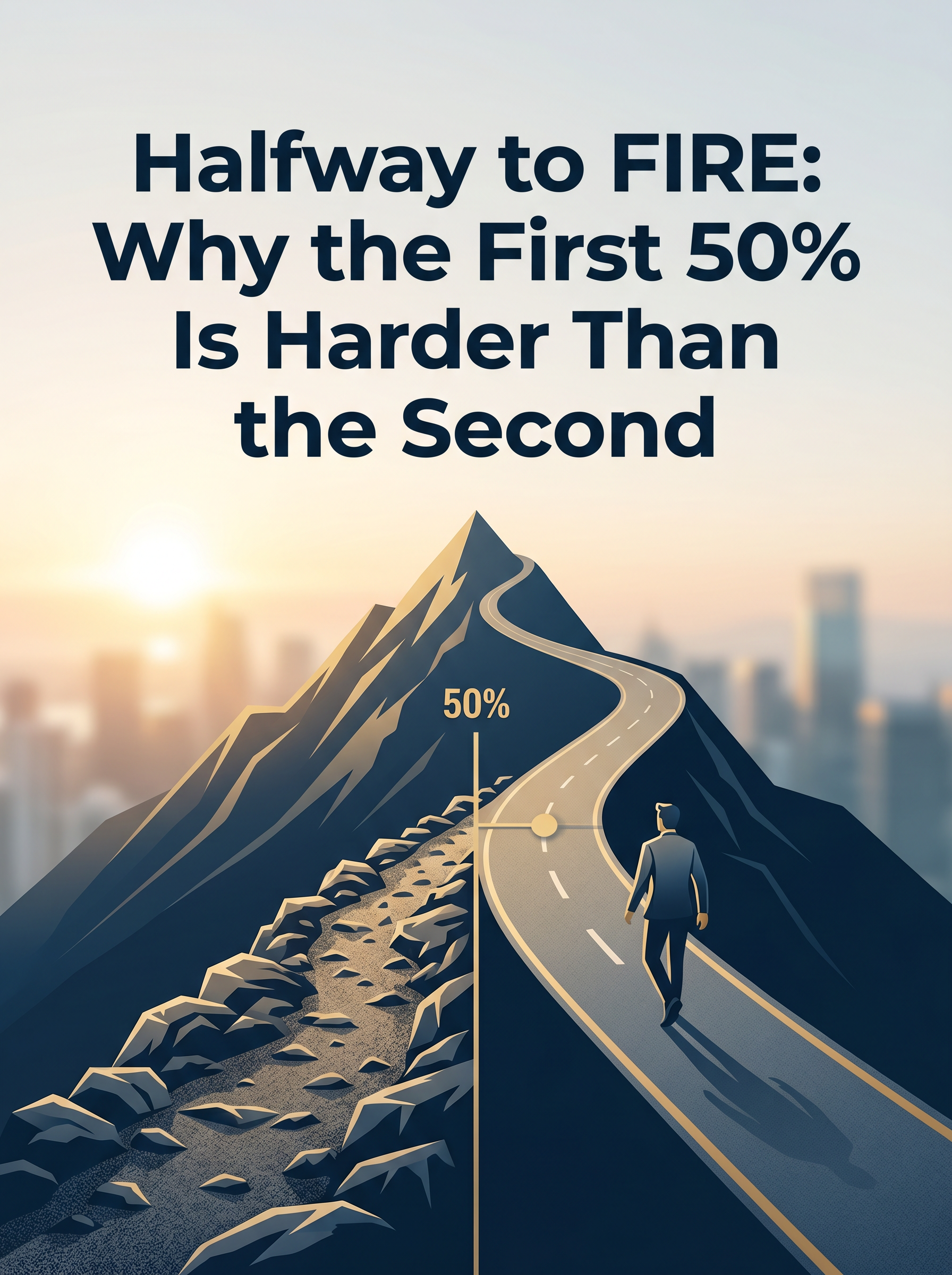 Halfway to FIRE: Why the First 50% Is Harder Than the&nbsp;Second