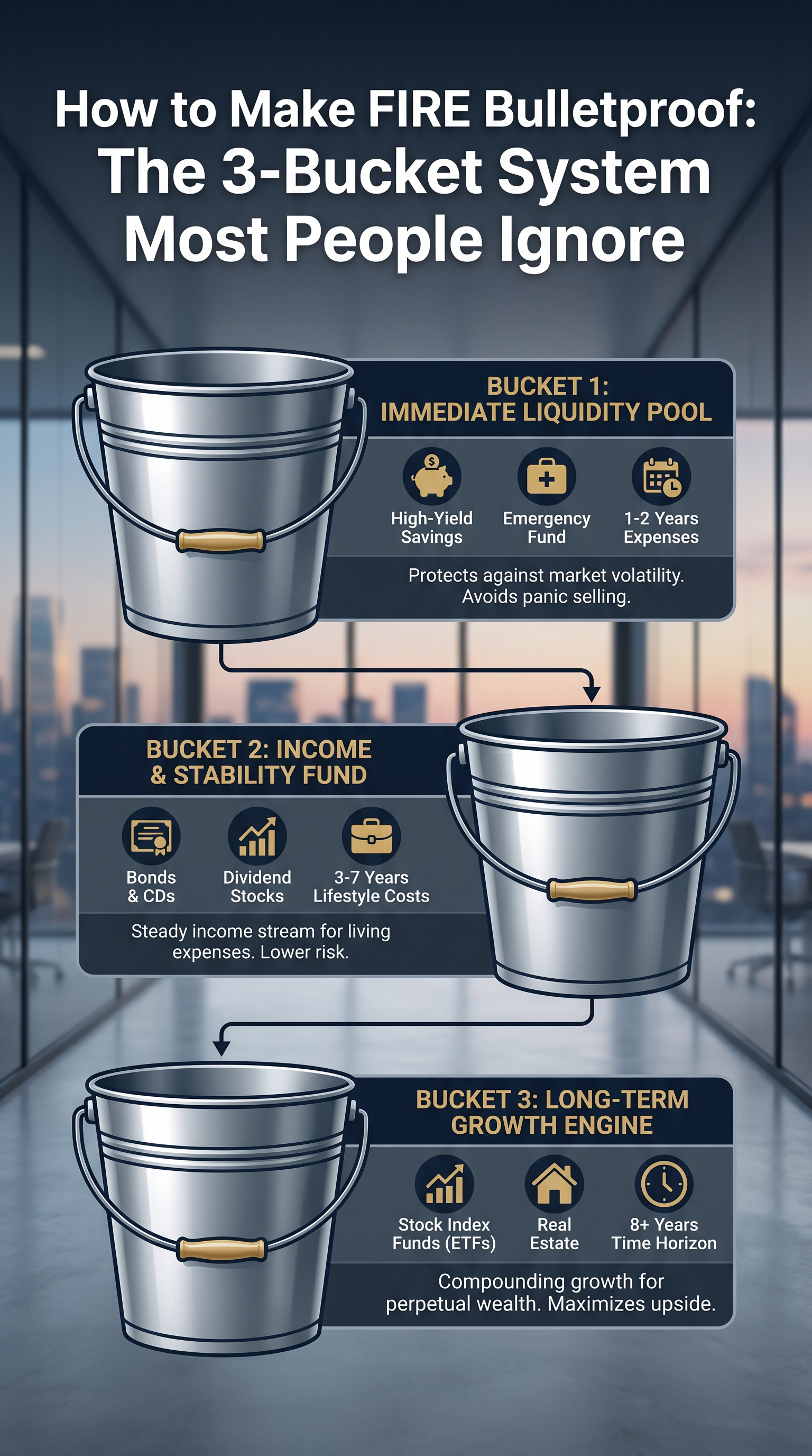 How to Make FIRE Bulletproof: The 3-Bucket System Most People&nbsp;Ignore