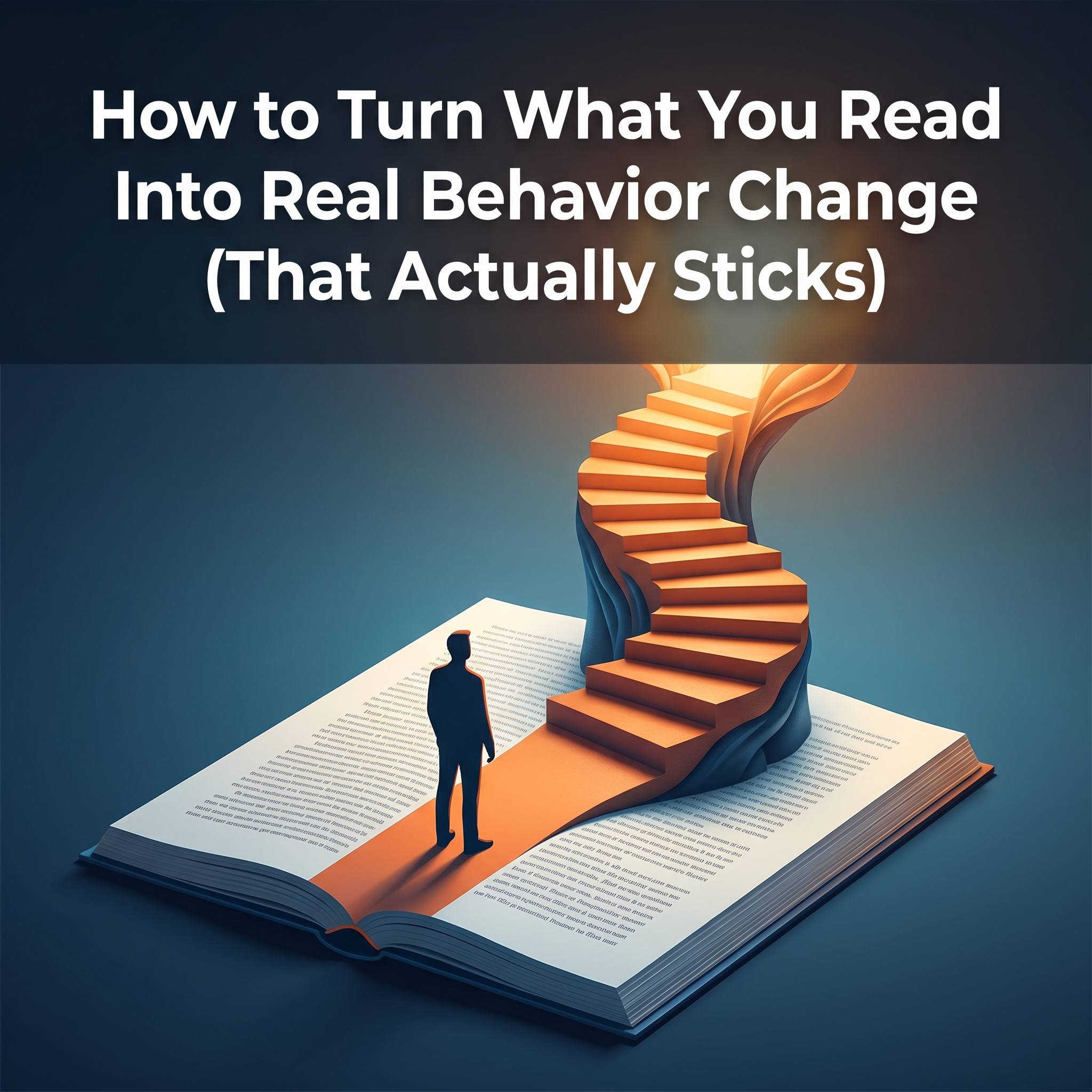 How to Turn What You Read Into Real Behavior Change (That Actually&nbsp;Sticks)