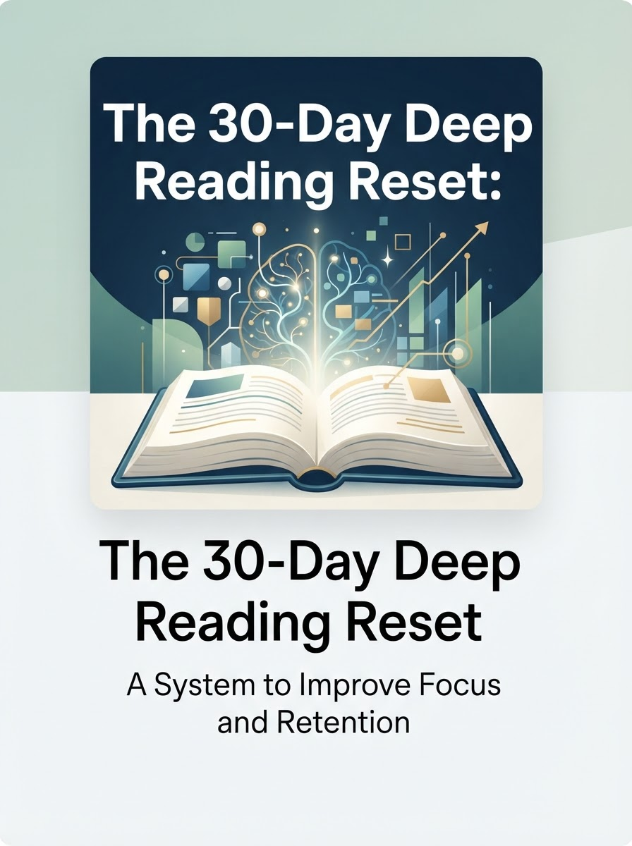 The 30-Day Deep Reading Reset: A System to Improve Focus and&nbsp;Retention