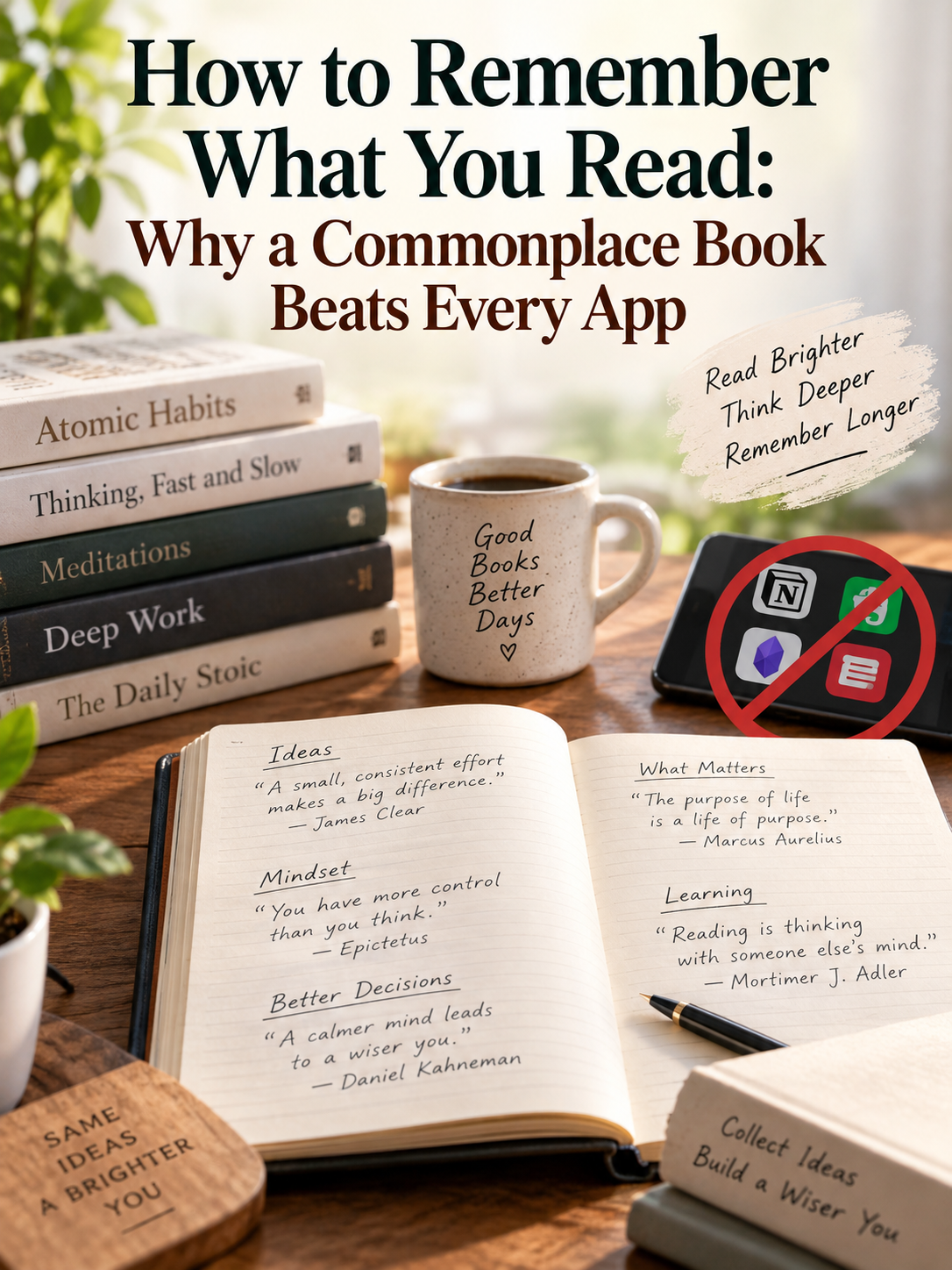 How to Remember What You Read: Why a Commonplace Book Beats Every&nbsp;App